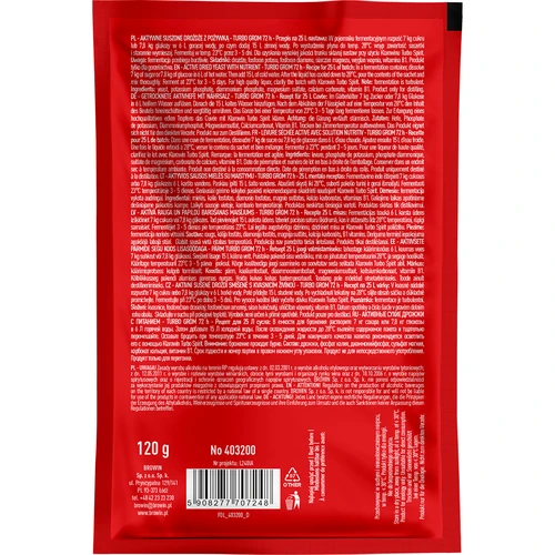 Lieviti da distilleria Turbo Grom 72h - 2