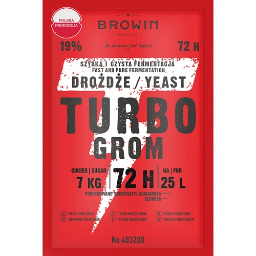 Lieviti da distilleria Turbo Grom 72h  - 1 
