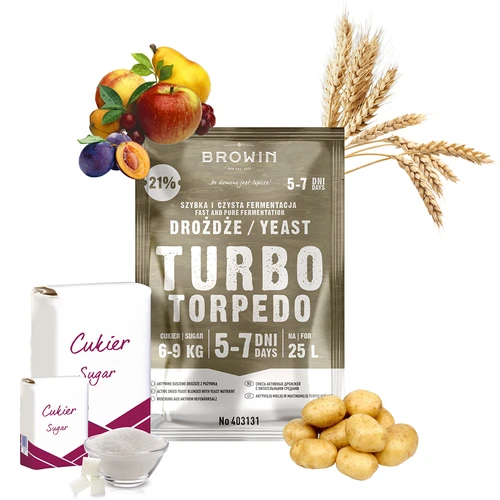 Lieviti da distilleria Turbo Torpedo 5-7 giorni 21% 100g - 5