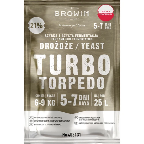 Lieviti da distilleria Turbo Torpedo 5-7 giorni 21% 100g  - 1 