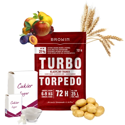 Lieviti da distilleria Turbo Torpedo 72h 21% - 120 g - 4