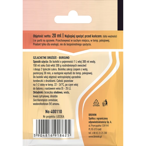 Lieviti enologici Bordeaux, 20 ml - 2