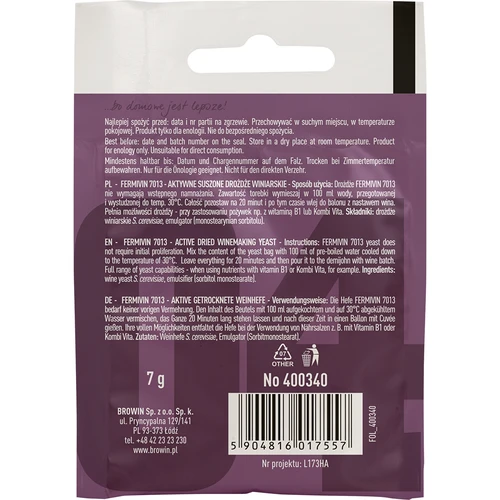Lieviti per vino Fermivin 7013, 7 g - 2