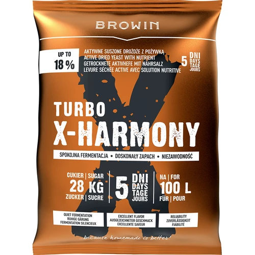Lieviti Turbo X-Harmony 18%, 100 L, 360g  - 1 
