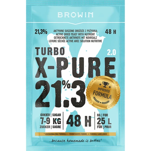 Lieviti Turbo X-Pure 21,3% 48h, 25 L  - 1 