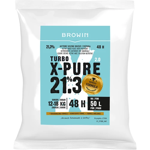 Lieviti Turbo X-Pure 21,3%, 50 L  - 1 