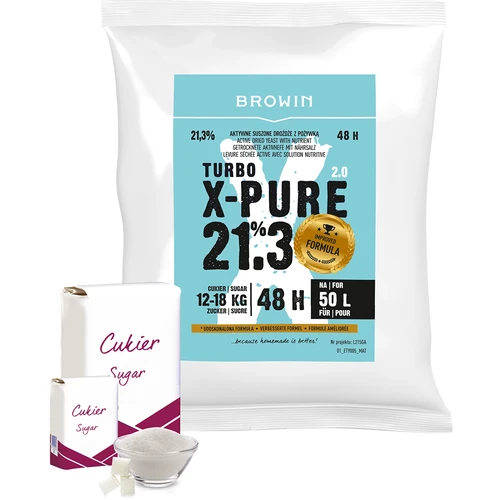 Lieviti Turbo X-Pure 21,3%, 50 L - 4
