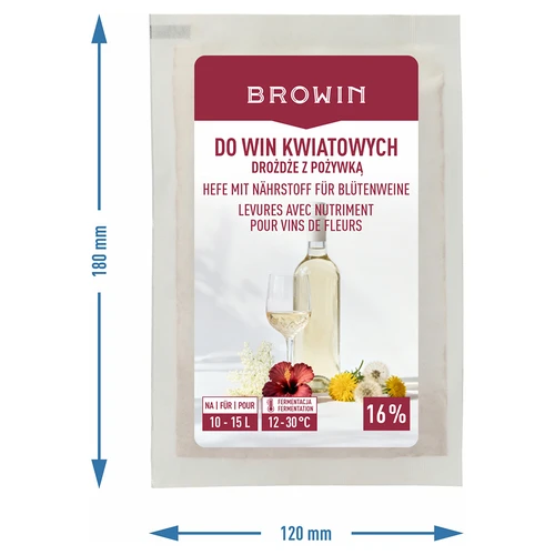 Lievito con nutriente - per vini floreali, 10-15 L - 4