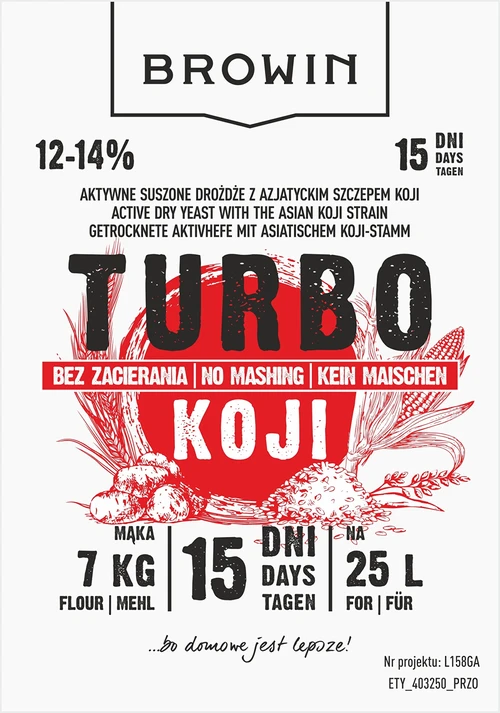Lievito da distillazione Turbo Koji, 50 g (senza ammostamento!) - 5