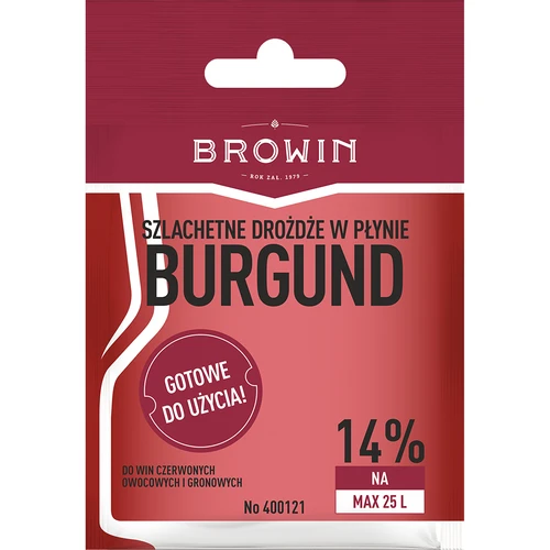 Lievito enologico Burgund senza starter, 20 ml