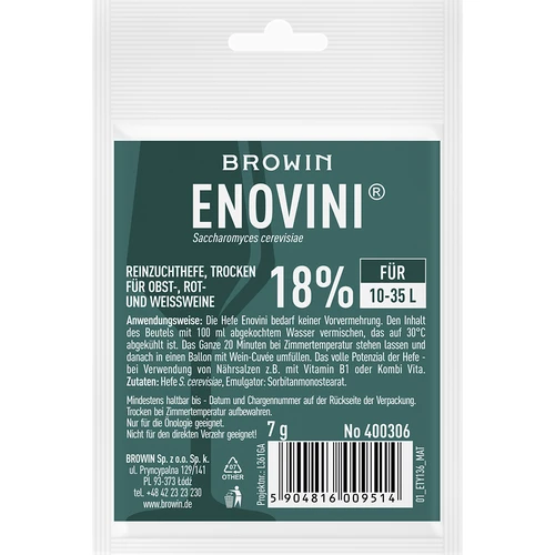Lievito enologico secco Enovini 7 g