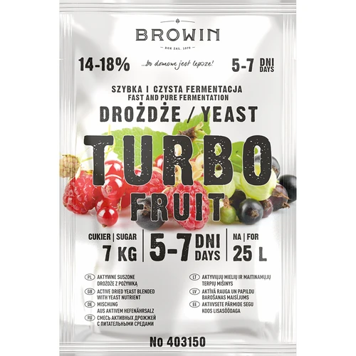 Lievito enologico Turbo Fruit 5-7 giorni - 2