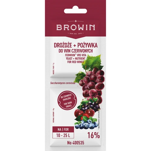 Lievito + nutriente - vini rossi  - 1 