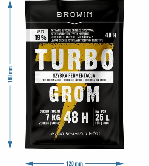 Lievito per distillati Turbo Grom 48 h - 4