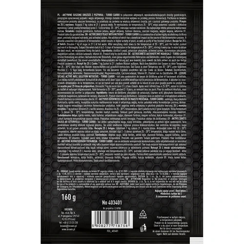 Lievito per distillazione Turbo Carbo - 3