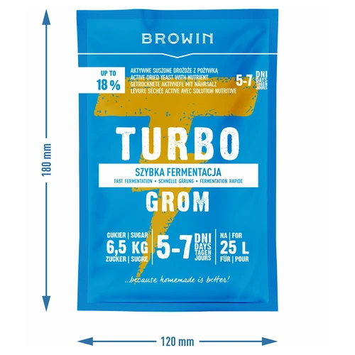 Lievito per distillazione Turbo Grom 5-7 giorni - 4