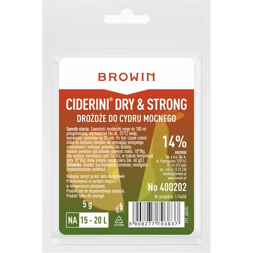 Lievito per sidro Ciderini Strong, 5 g  - 1 