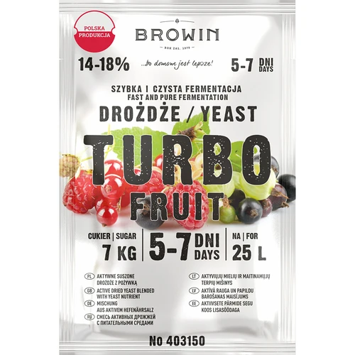 Lievito per vino Turbo Fruit 5-7 giorni  - 1 