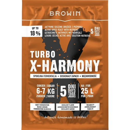 Lievito Turbo X‑Harmony 18%, 25 L, 138 g
