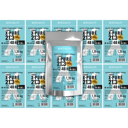 Lievito Turbo X-Pure 21,3%, 10 x 25 L, 1,35 kg - 5