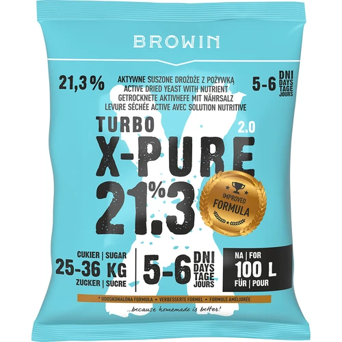 Lievito Turbo X-Pure 21,3%, 100 L