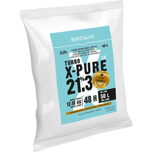 Lievito Turbo X-Pure 21,3%, 50 L - 3