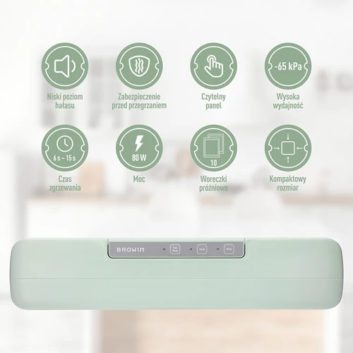 Macchina sottovuoto - universale, colore pistacchio - 7