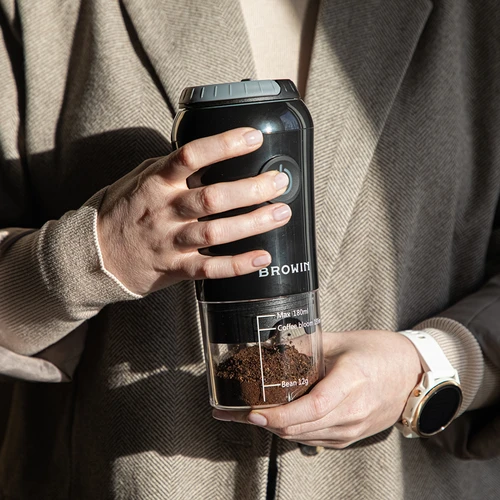 Macinacaffè – elettrico, a macine, con infusore e tazza termica - 15