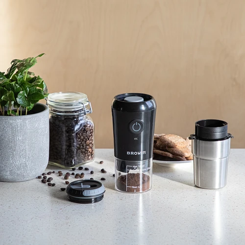 Macinacaffè – elettrico, a macine, con infusore e tazza termica - 16