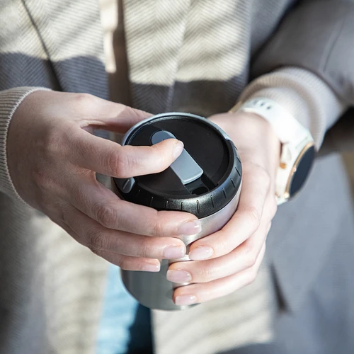 Macinacaffè – elettrico, a macine, con infusore e tazza termica - 19