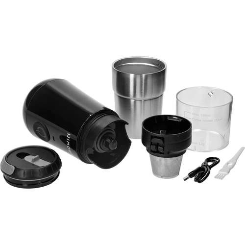 Macinacaffè – elettrico, a macine, con infusore e tazza termica - 6