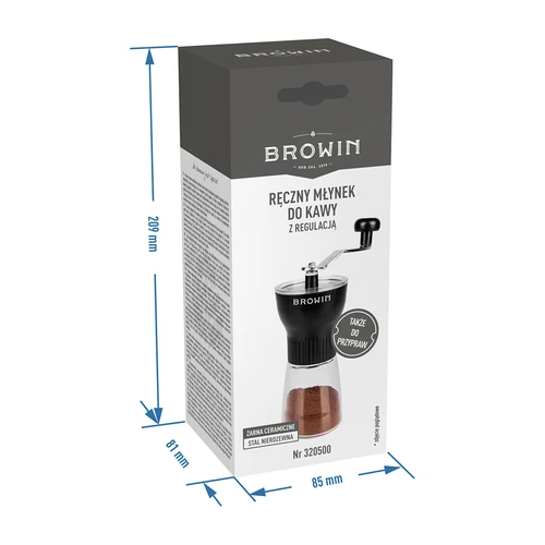 Macinacaffè manuale con regolazione della macinatura - 8