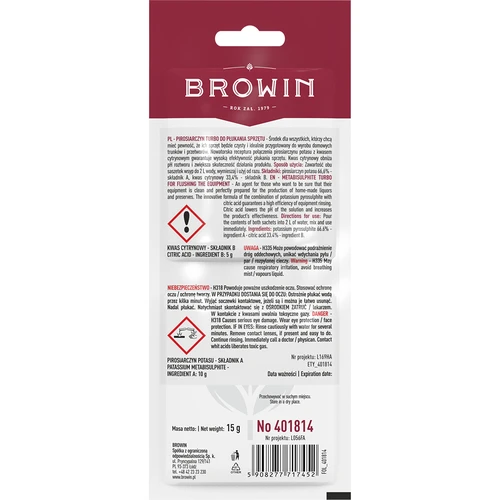 Metabisolfito Turbo, 15 g - 2