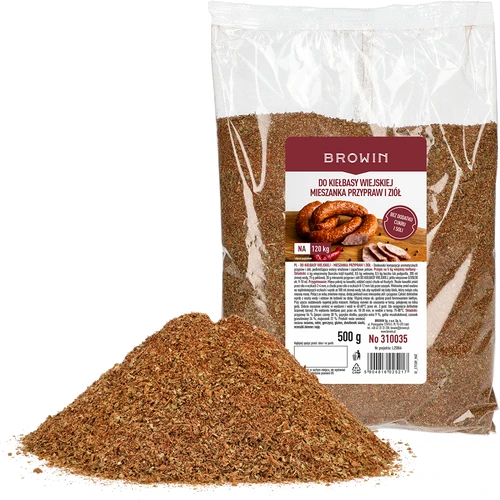 Mieszanka przypraw i ziół Do Kiełbasy Wiejskiej, 500g - 2