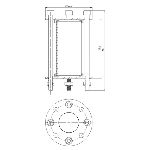 Modulo distillatore - visore - fi 48,3mm lungh. 100mm - 7