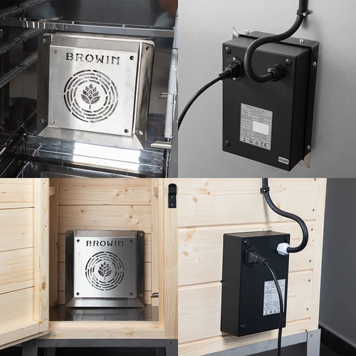 Modulo riscaldante con ventilatore, 1,5 kW - per affumicatoi da giardino - 5