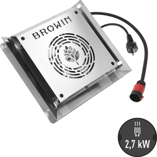 Modulo riscaldante con ventilatore, 2,7 kW - per affumicatoi da giardino