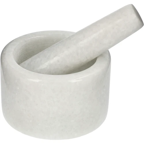 Mortaio da cucina in marmo, bianco, fi 10 cm  - 1 