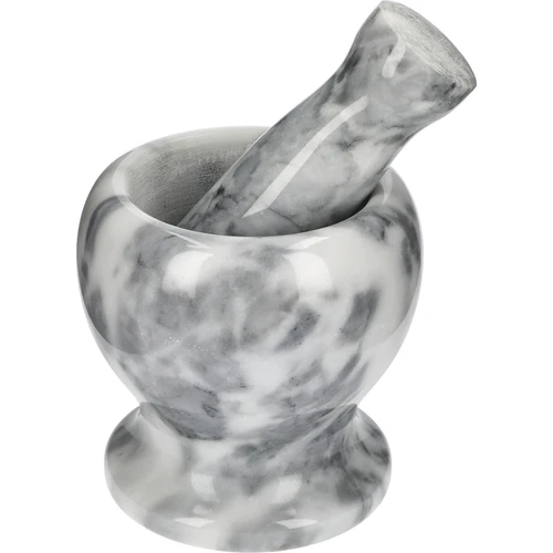 Mortaio da cucina in marmo, grigio, fi 10,5 cm  - 1 