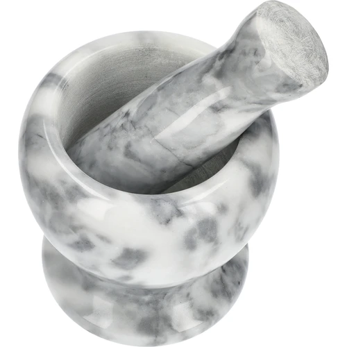 Mortaio da cucina in marmo, grigio, fi 10,5 cm - 2