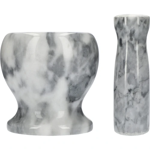 Mortaio da cucina in marmo, grigio, fi 10,5 cm - 4