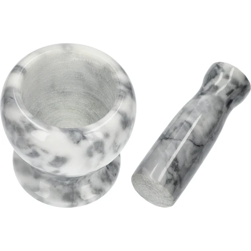 Mortaio da cucina in marmo, grigio, fi 10,5 cm - 6