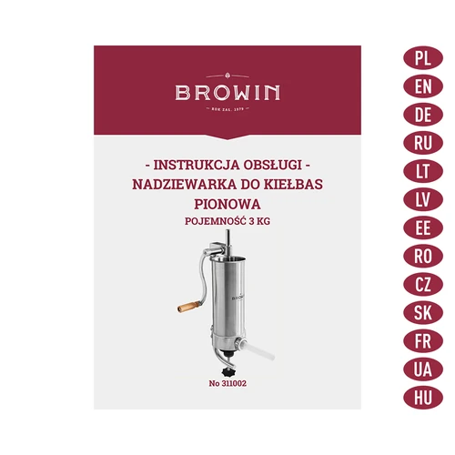 Nadziewarka pionowa 3 kg - 8