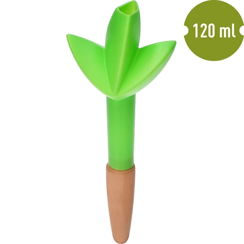 Nawadniacz do roślin – listek zielony z ceramiczną nóżką, 120 ml - 2