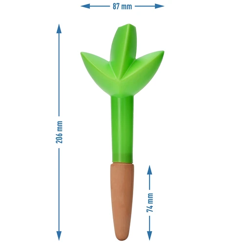 Nawadniacz do roślin – listek zielony z ceramiczną nóżką, 120 ml - 5