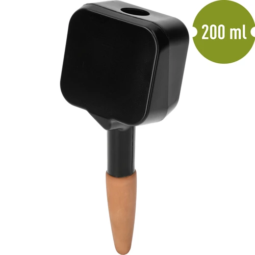Nawadniacz do roślin – tabliczka czarna z ceramiczną nóżką, 200 ml - 2
