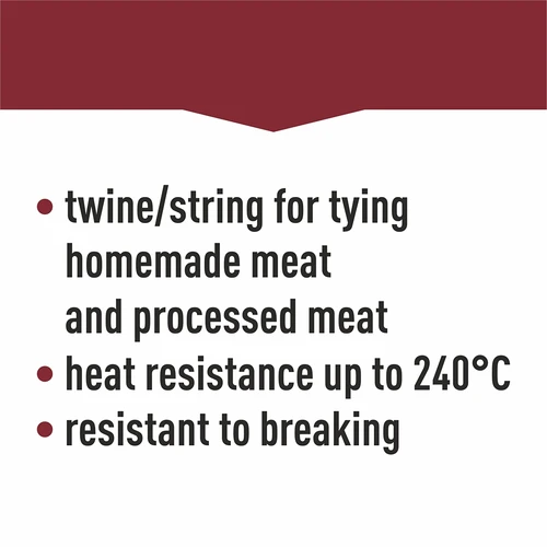 Nici wędliniarskie bawełniane białe (240°C) 145 m - 8