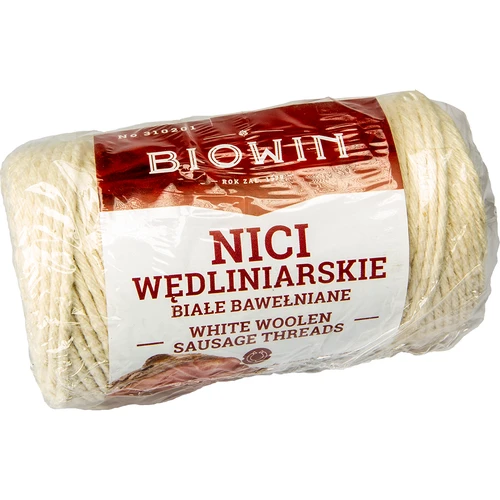 Nici wędliniarskie bawełniane białe (240°C) 55 m - 2