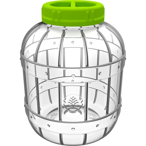 Nietłukący, wielofunkcyjny słoik do kiszenia + szczypce, 5L - 2