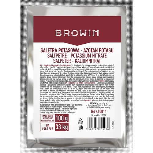 Nitrato di potassio per salatura delle carni, 100 g  - 1 